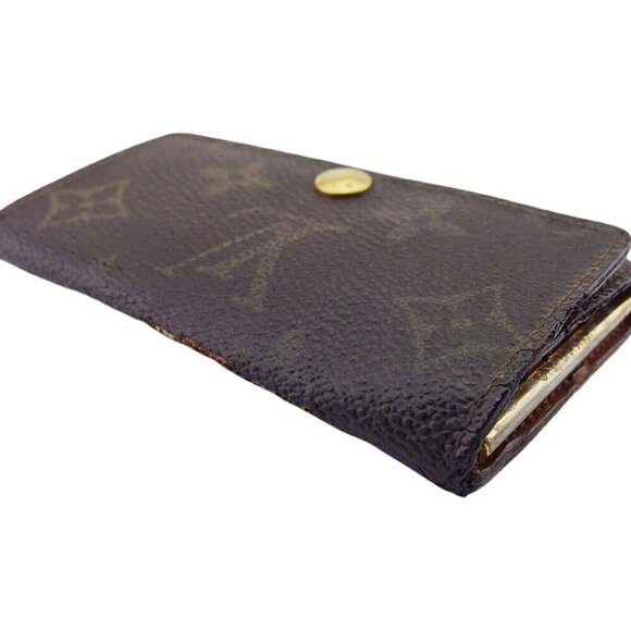 LOUIS VUITTON Key Case Monogram Brown Light Brown USED - Picture 4 of 14